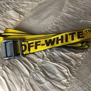 NWOT Off-White Industrial Belt with Silver Buckle